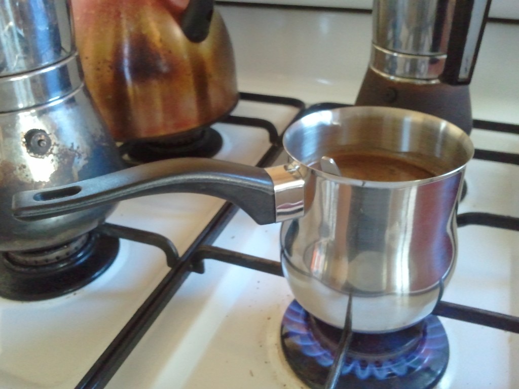 Cooking Greek Coffee