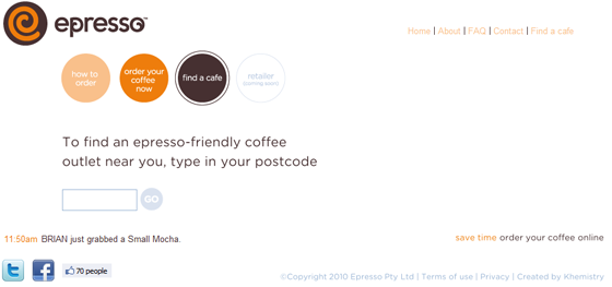 Epresso for buying coffee online